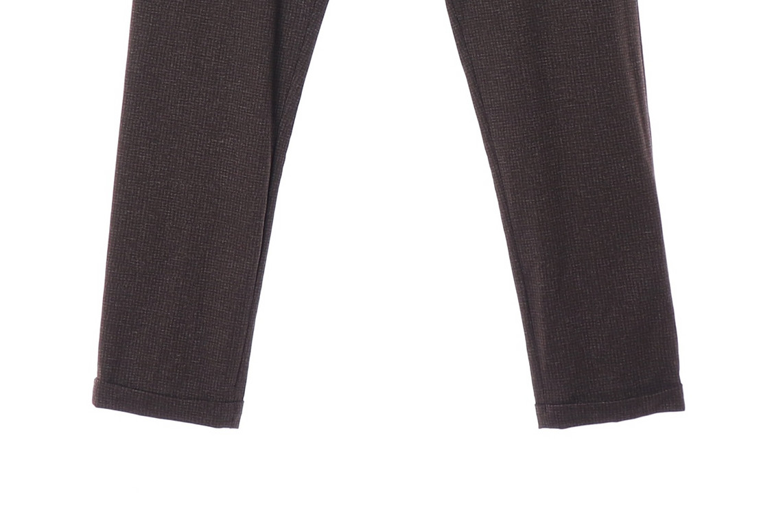 [M]자라 W31 브라운 잔체크 슬랙스 팬츠 바지--3