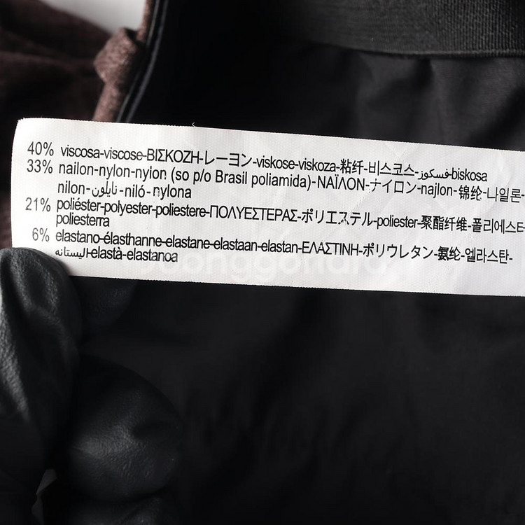 [M]자라 W31 브라운 잔체크 슬랙스 팬츠 바지--6