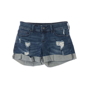 [M]게스 W28 진청 데미지 롤업 쇼츠 청반바지