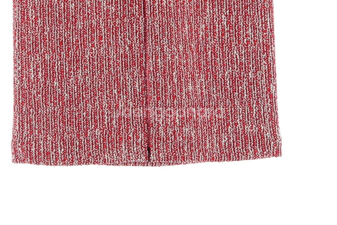 [S]maje마쥬 레드 트위드 슬릿 롱 스커트 치마--3