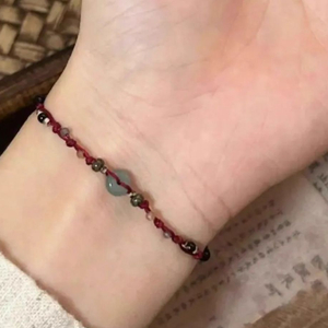 비즈 팔찌 빨간색 매듭 팔찌