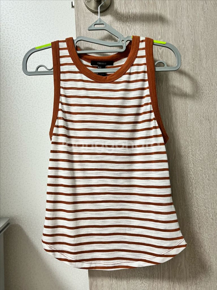 [S] 포에버21 스트라이프 민소매--0