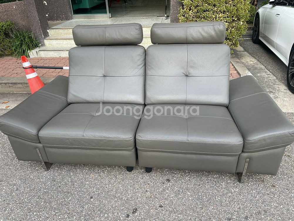 무료배송 - 새것같은 한샘 마스트로또 3인 가죽소파--2