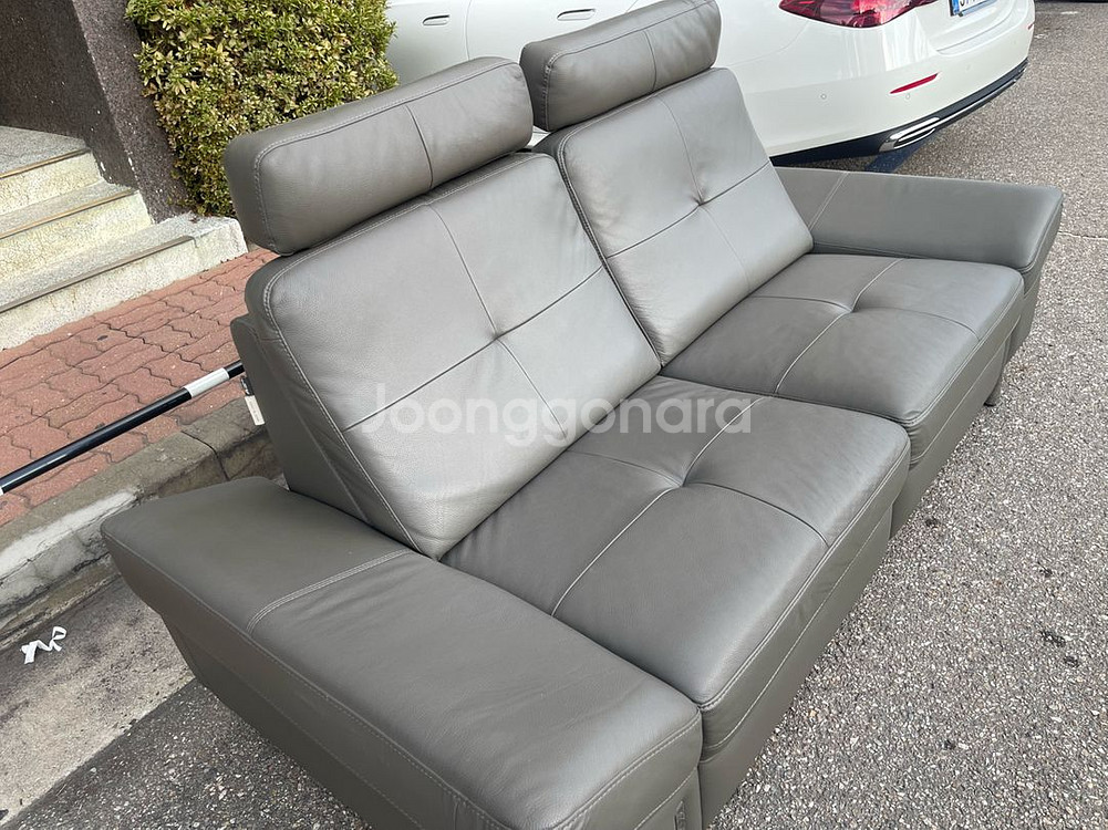 무료배송 - 새것같은 한샘 마스트로또 3인 가죽소파--4