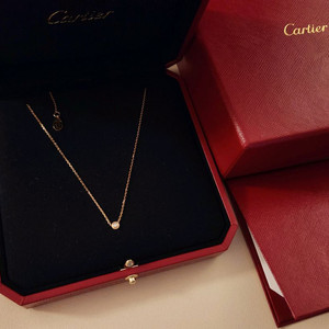 [25년 구매] 까르띠에 다무르 목걸이 xs 미니 로즈