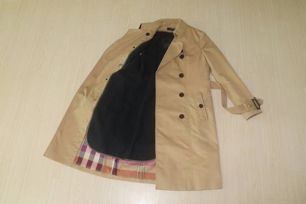 (55)헤지스/베이지 트랜치코트--4