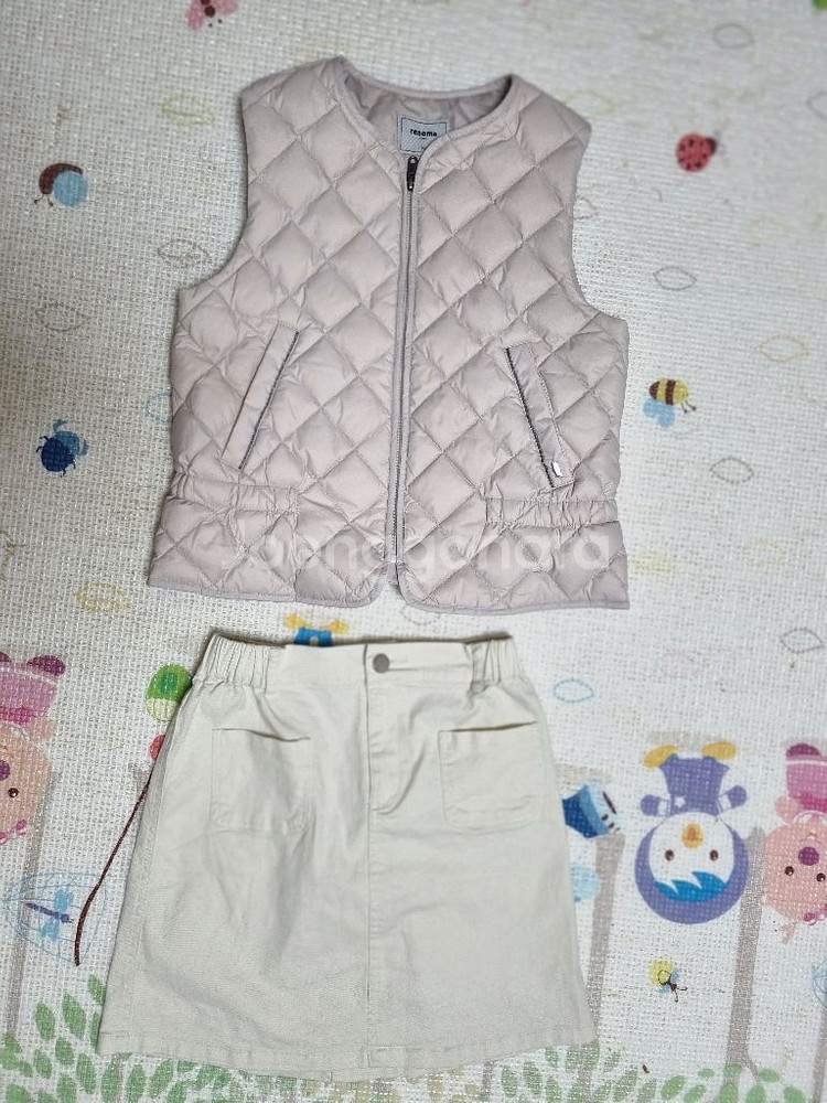 여아 150 가을레깅스,치마,겨울조끼--1