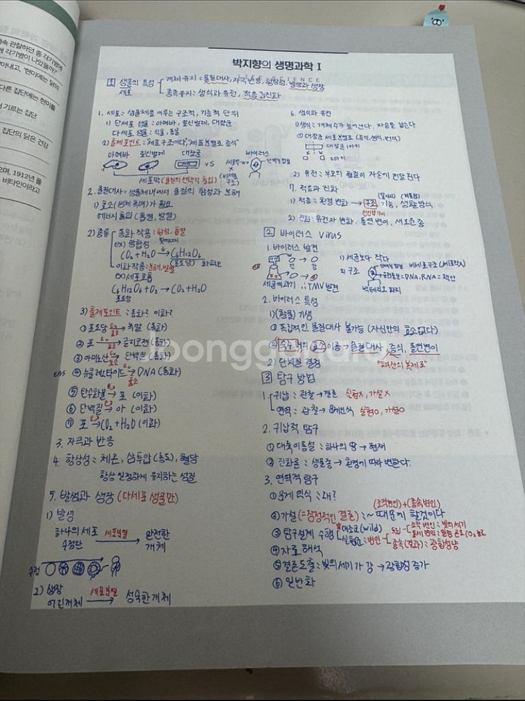 메가스터디 생명과학 1 양도--1