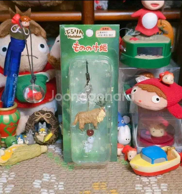 [일본정품] 레어 지브리 모노노케히메 원령공주 스트랩--0