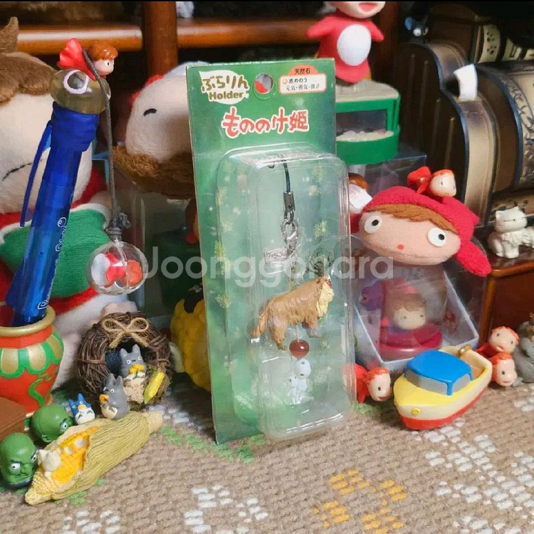 [일본정품] 레어 지브리 모노노케히메 원령공주 스트랩--1