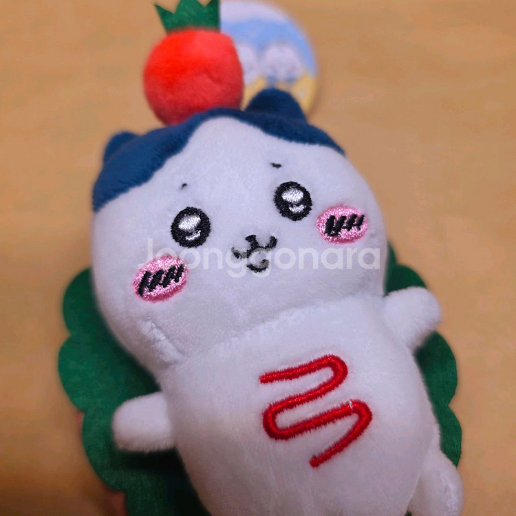 하치와레 토마토 빵 인형 키링 새상품 정품--1