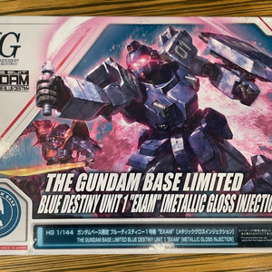 건베한정 HG 블루데스티니 1호기 EXAM 메탈릭글로스
