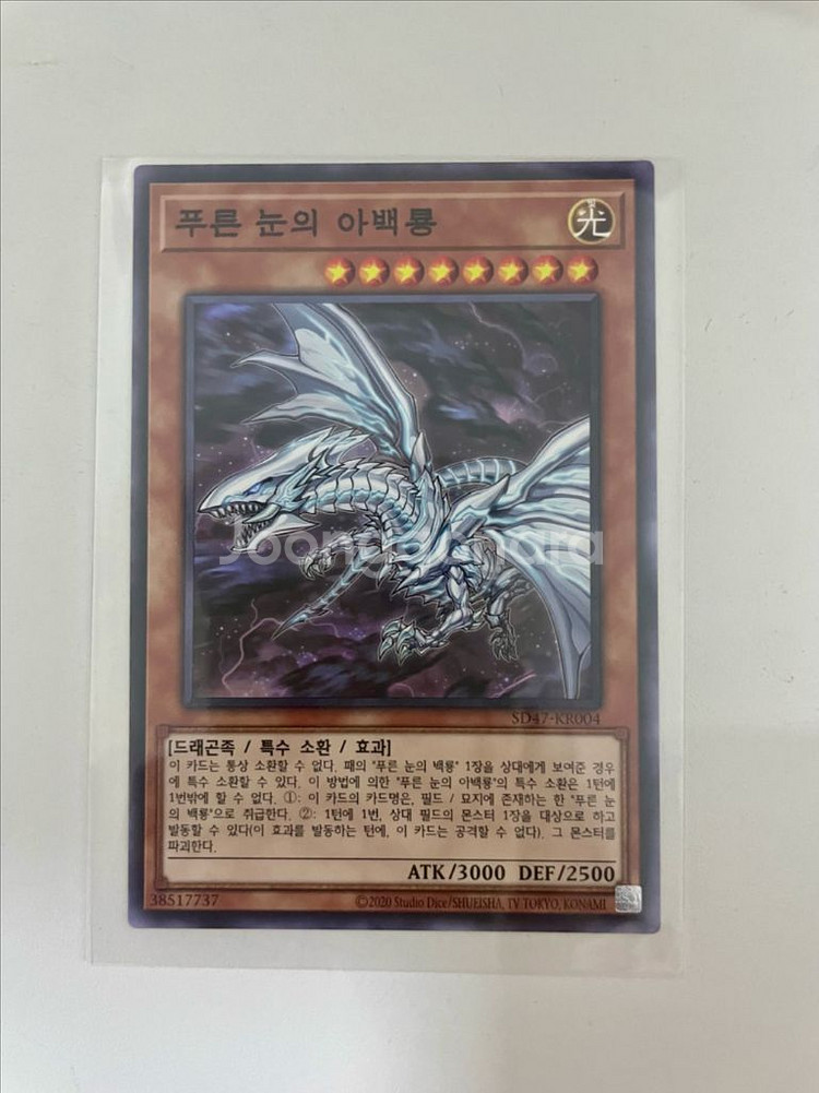 푸른 눈의 백룡 유희왕 카드--2