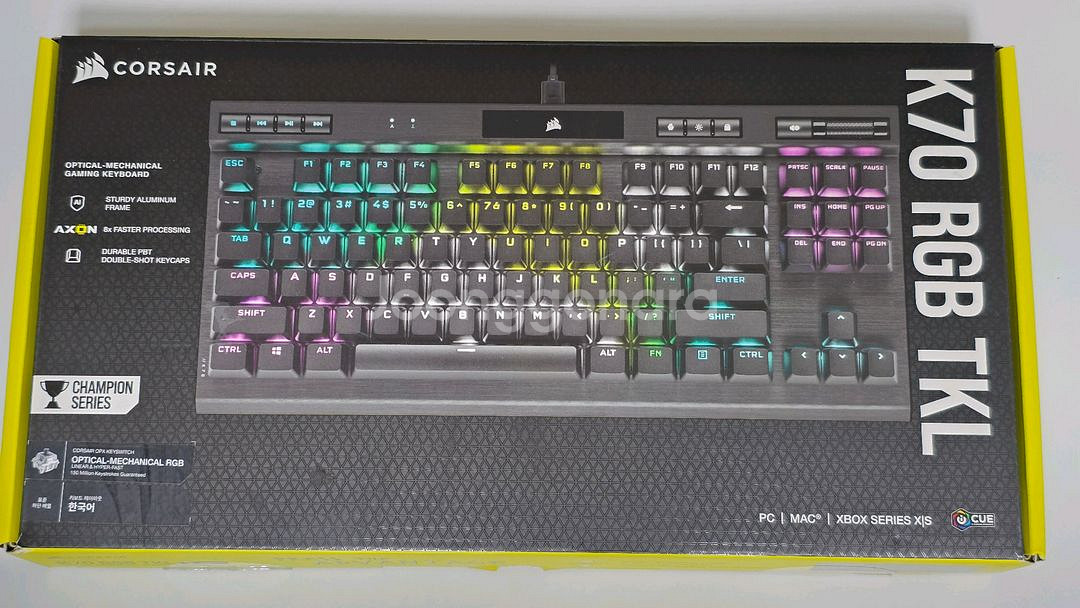 커세어 k70 rgb tkl 스피드 은축 키보드--0