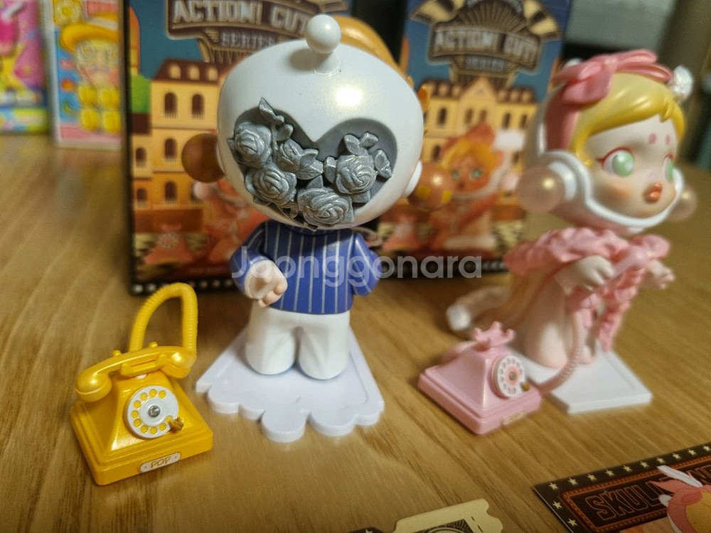 팝마트 스컬판다 액션컷 여자주인공 남자주인공 피규어--2