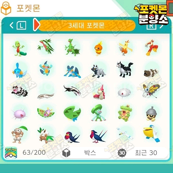 1~7세대 전국도감 포켓몬 분양 / 포켓몬 홈--3