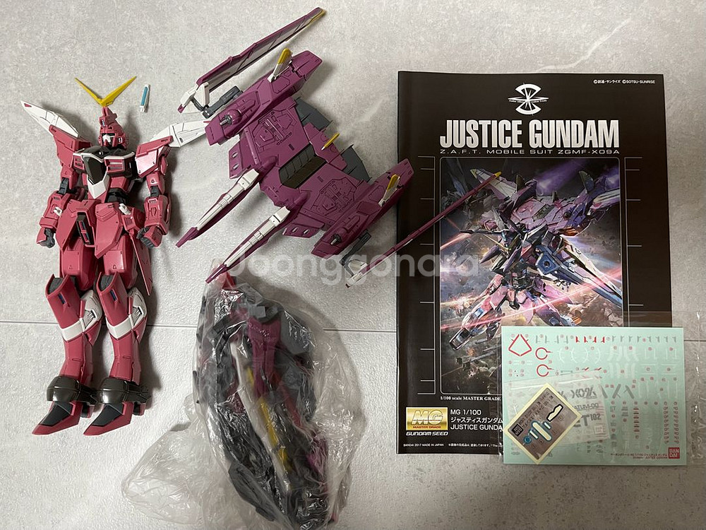 다이캐스트파츠 추가)MG 1/100 저스티스 건담 SE--1