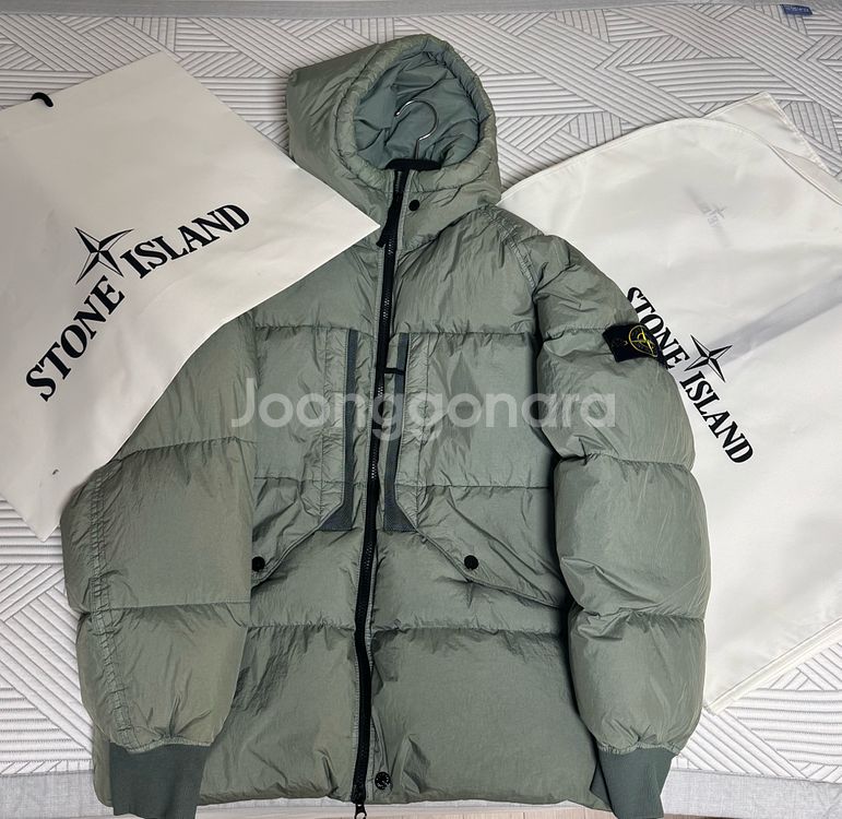 [L]24FW 스톤아일랜드 크링클랩스 세이지그린 패--0