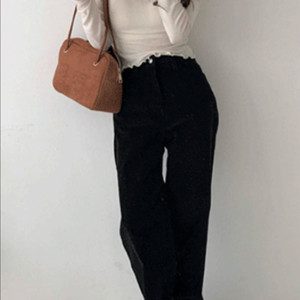 미니포에 코듀로이 와이드 팬츠 (S)