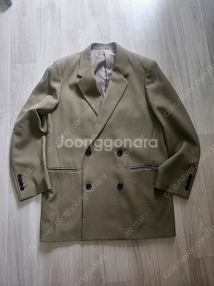 솔리드옴므 트윌 울 더블 자켓/블레이저--0