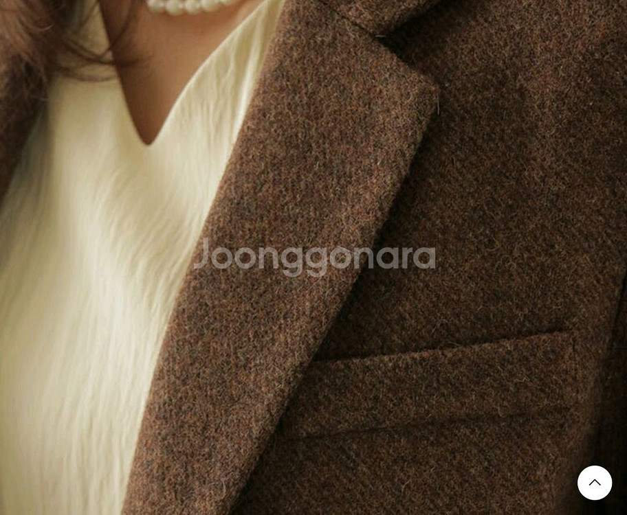 골든아이 딥브라운 울100 자켓 블레이저 싱글 코트--4