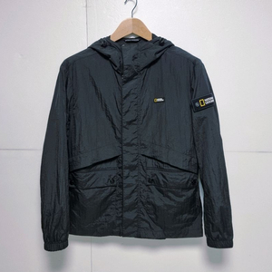 남성M 정가16만 내셔널지오그래픽 와펜 우븐 바람막이