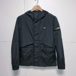 남성M 정가16만 내셔널지오그래픽 와펜 우븐 바람막이