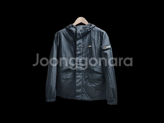 남성M 정가16만 내셔널지오그래픽 와펜 우븐 바람막이--1