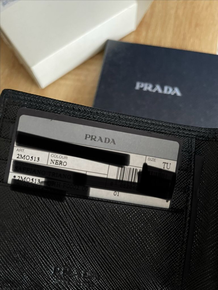 프라다 사피아노 삼각로고 블랙 반지갑 2MO513 QH 이미지