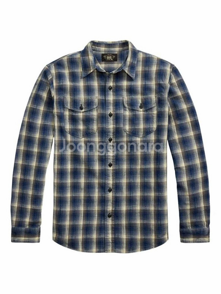 더블알엘/25fw 플래드 우븐 워크셔츠/XL--0