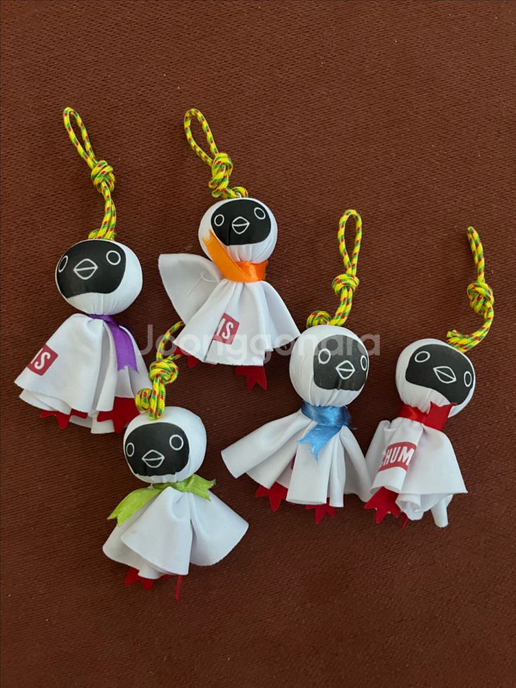 CHUMS 인형 키링 5종 세트/ 텐트장식--0