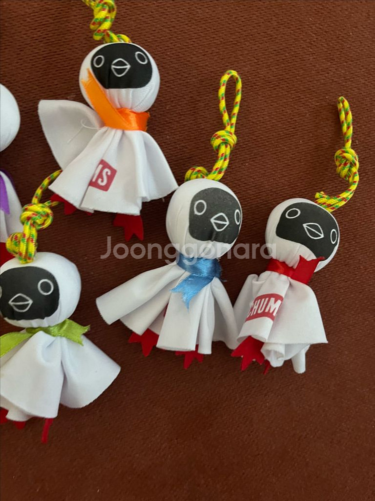 CHUMS 인형 키링 5종 세트/ 텐트장식--2