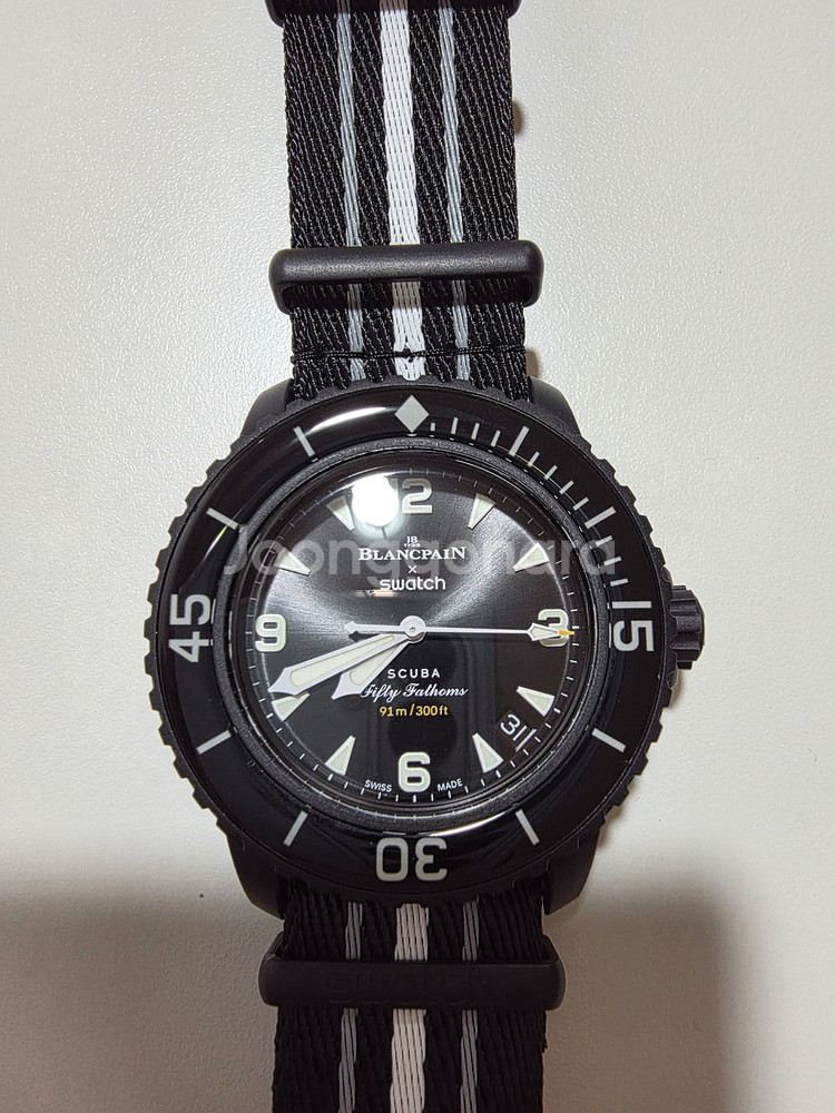 스와치 블랑팡 오션오브스톰 ocean of storms--0