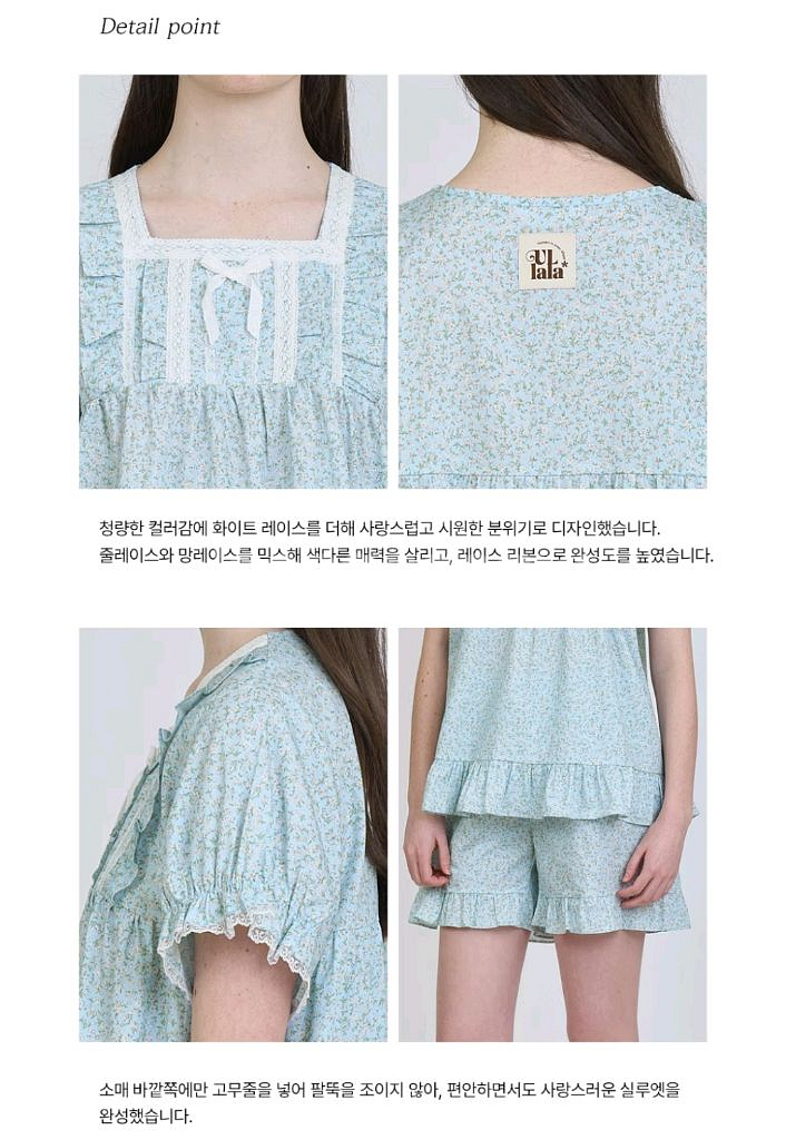 울랄라 파자마 루아나 반팔 투피스--6