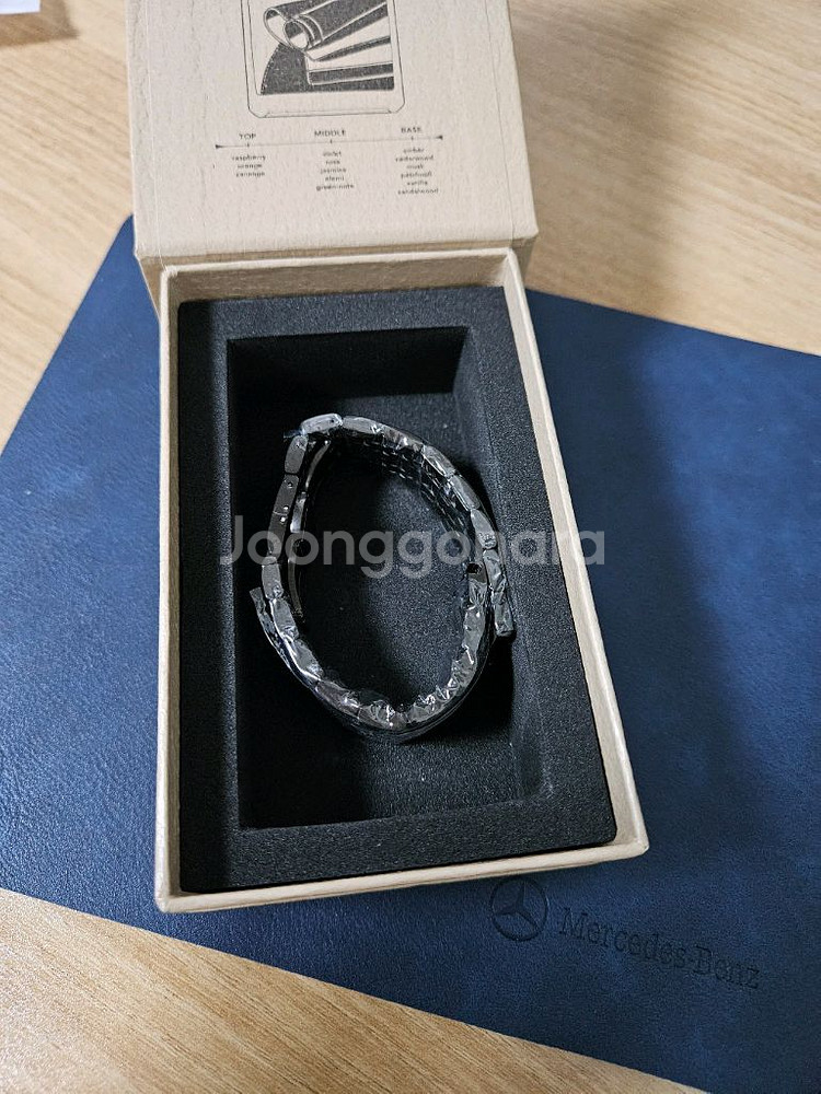 블랙 메탈 시계줄 + 공구 세트 20mm 304L써지컬--1