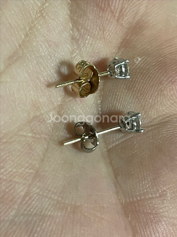 이에스돈나 14k 천연 다이아 귀걸이 (급처)--0