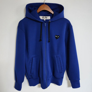 M 꼼데가르송 블루 블랙와펜 남성 후드집업 AZ-T25