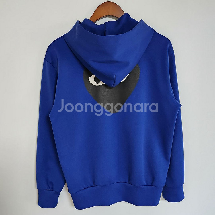 M 꼼데가르송 블루 블랙와펜 남성 후드집업 AZ-T25--3