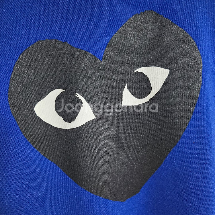 M 꼼데가르송 블루 블랙와펜 남성 후드집업 AZ-T25--4