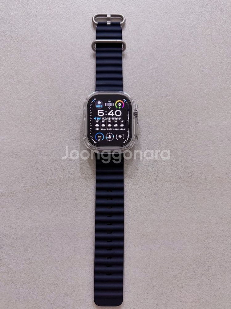 애플워치 울트라 49mm 티타늄 셀룰러 배터리 100%--0