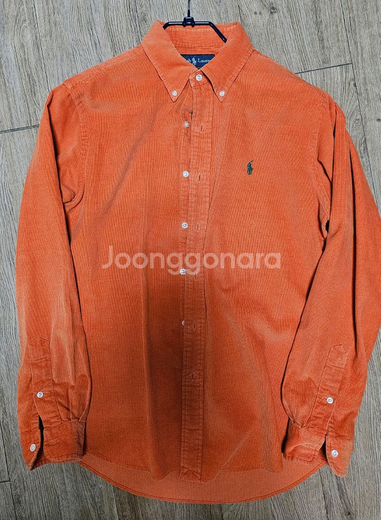 폴로 polo 헤비 코듀로이 셔츠 오렌지 커스텀핏L 1--0