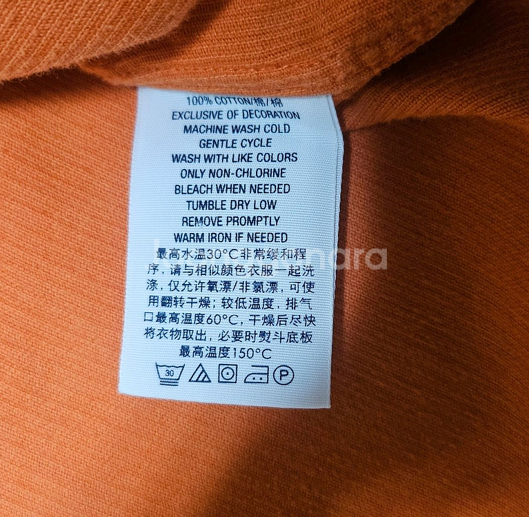폴로 polo 헤비 코듀로이 셔츠 오렌지 커스텀핏L 1--1