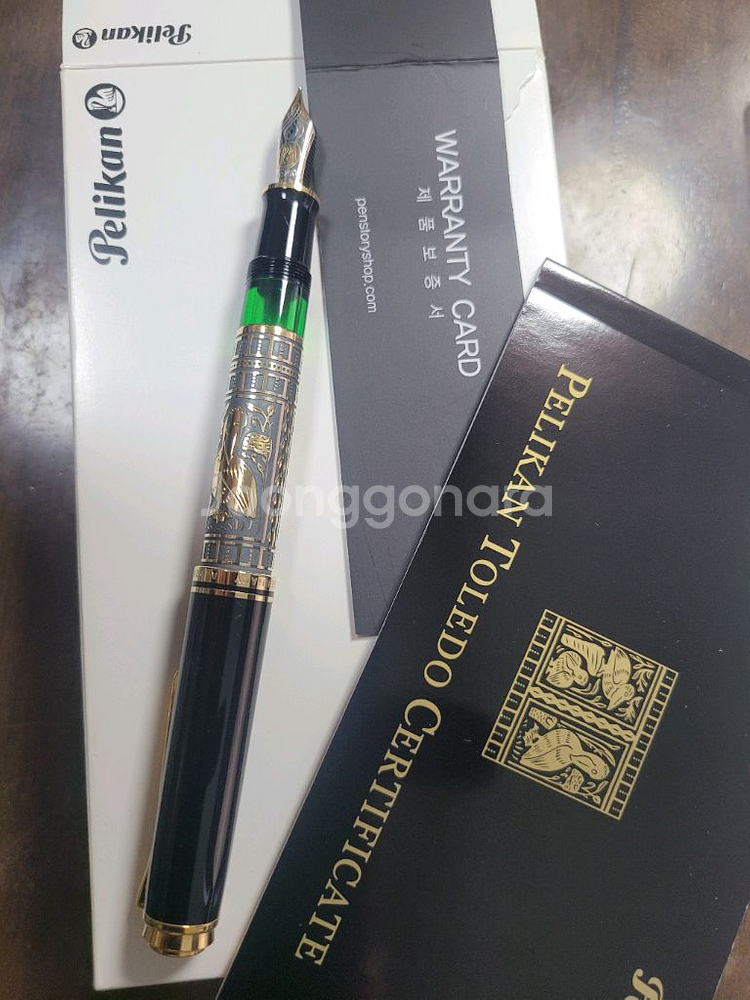 펠리칸 톨레도 900ㅁ만년필(몽블랑잉크+몰스킨가죽노트)--0