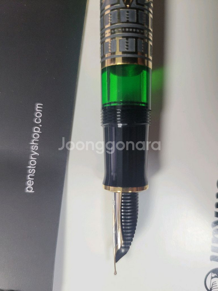 펠리칸 톨레도 900ㅁ만년필(몽블랑잉크+몰스킨가죽노트)--3