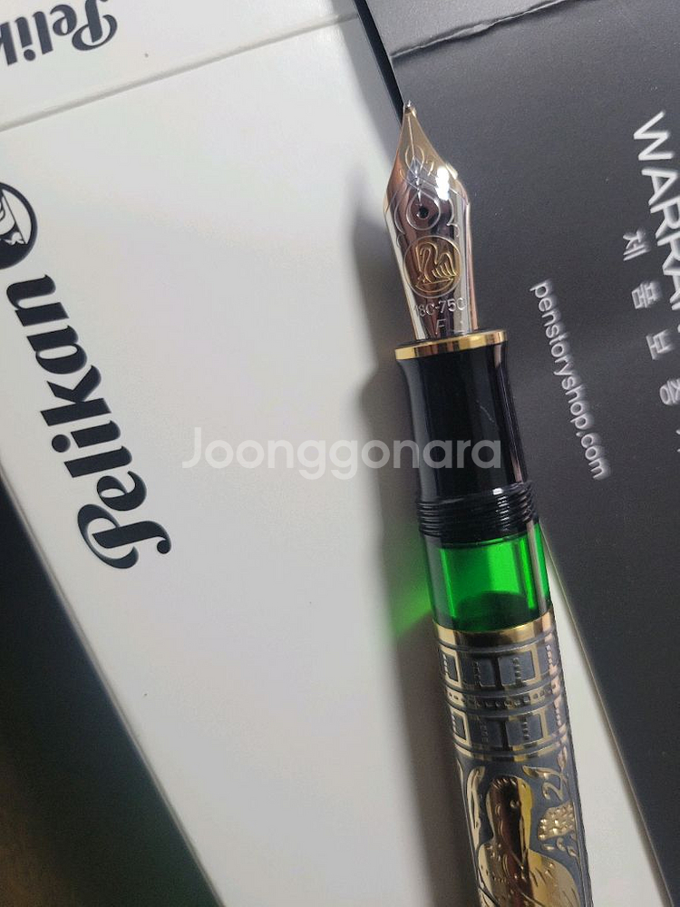 펠리칸 톨레도 900ㅁ만년필(몽블랑잉크+몰스킨가죽노트)--1