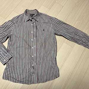 (거의새것) 올젠 OLZEN 스트라이프 면 셔츠 105