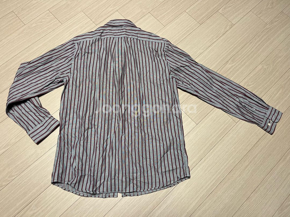 (거의새것) 올젠 OLZEN 스트라이프 면 셔츠 105--1