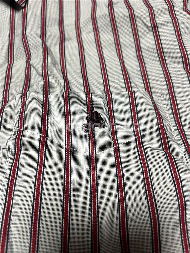 (거의새것) 올젠 OLZEN 스트라이프 면 셔츠 105--4