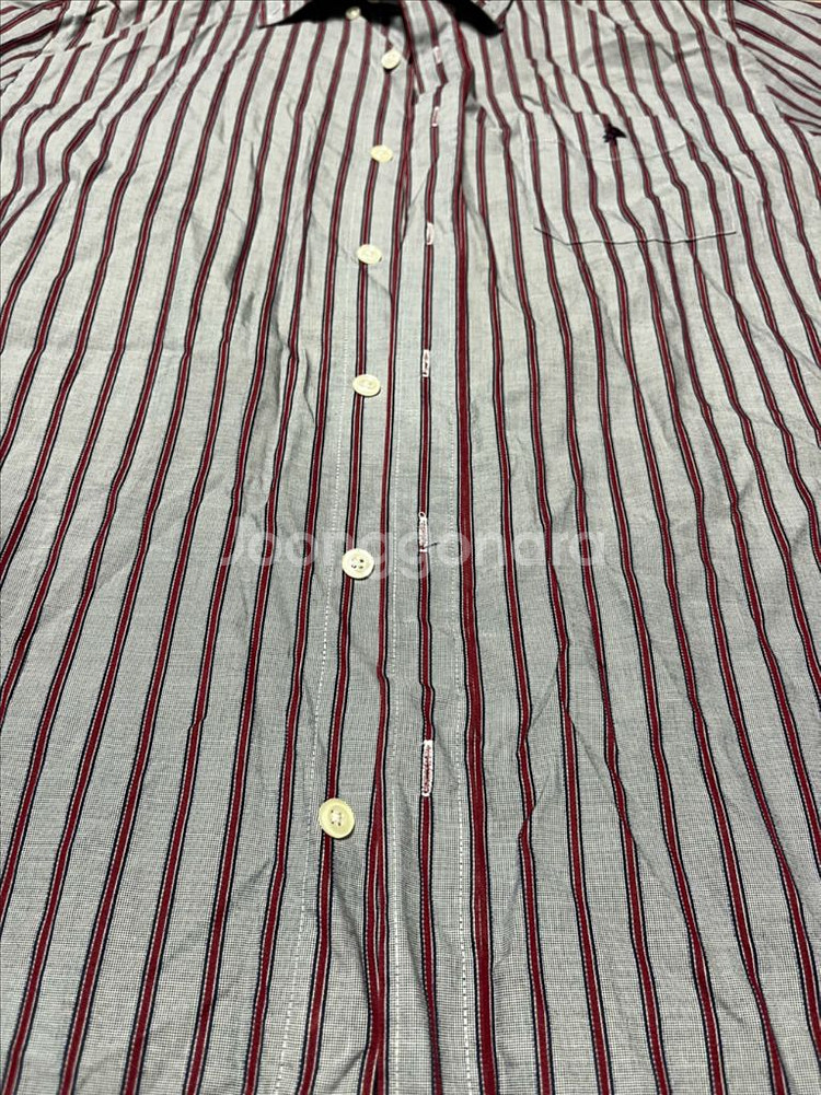 (거의새것) 올젠 OLZEN 스트라이프 면 셔츠 105--6