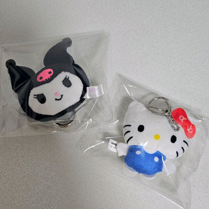 산리오 쿠로미 정품키링 키티키링 2종일괄